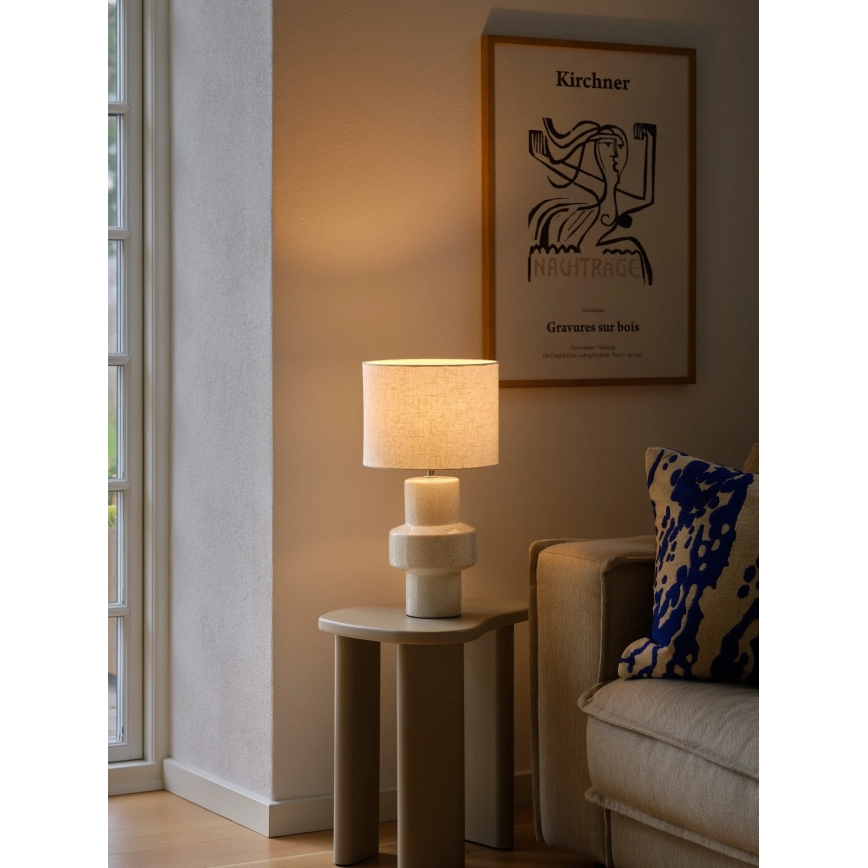 Nordlux - Bordslampa DUGAN 1xE14/40W/230V beige