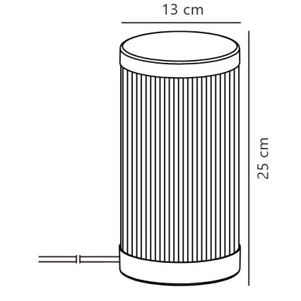 Nordlux - Bordslampa för utomhusbruk COUPAR 1xE27/25W/230V IP54 beige