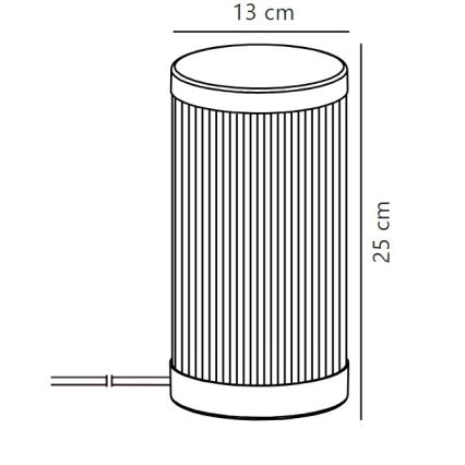 Nordlux - Bordslampa för utomhusbruk COUPAR 1xE27/25W/230V IP54 vit