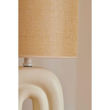 Nordlux - Bordslampa HAZE 1xE27/40W/230V beige