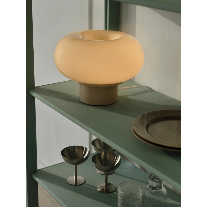 Nordlux - Bordslampa MALTI 2xE27/10W/230V beige