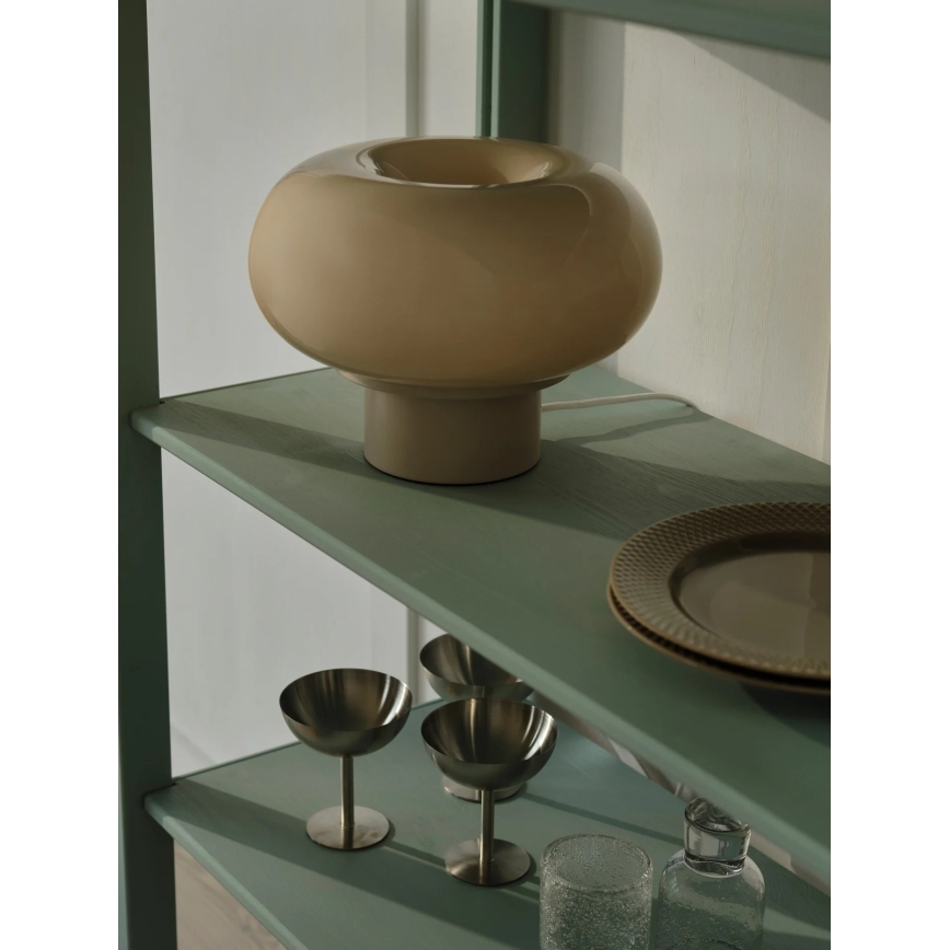 Nordlux - Bordslampa MALTI 2xE27/10W/230V beige