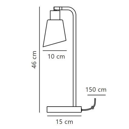 Nordlux - Bordslampa MOLLI 1xE14/25W/230V