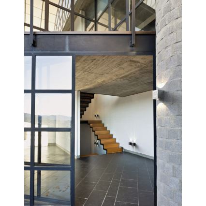 Nordlux - CANTO LED utomhusvägglampa 2xLED/6W/230V IP44 silver