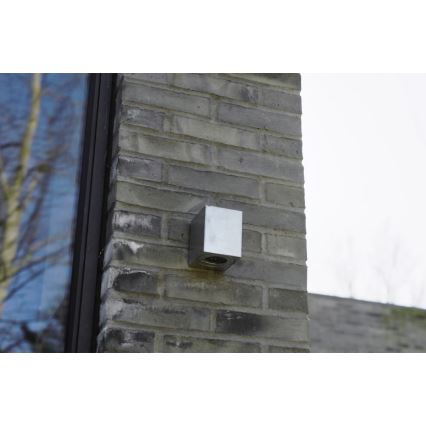Nordlux - CANTO LED utomhusvägglampa 2xLED/6W/230V IP44 silver