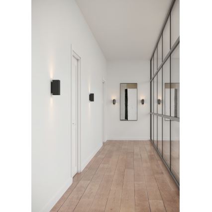 Nordlux - LED Dimbart vägglampa CURTIZ 2xLED/4,5W/230V svart