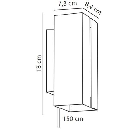 Nordlux - LED Dimbart vägglampa CURTIZ 2xLED/4,5W/230V svart