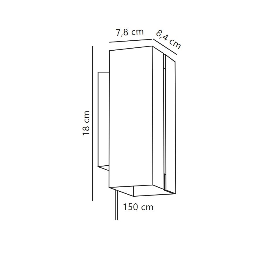 Nordlux - LED Dimbart vägglampa CURTIZ 2xLED/4,5W/230V svart
