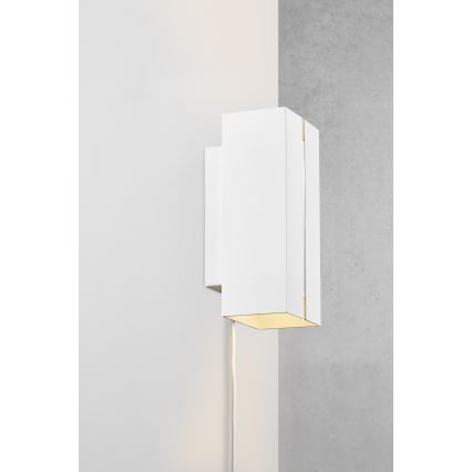 Nordlux - LED Dimbart vägglampa CURTIZ 2xLED/4,5W/230V vit