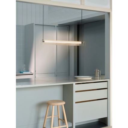 Nordlux - ALIANI dimbar LED-pendel med vajer LED/20W/230V 3000K 100 cm svart/klarglas