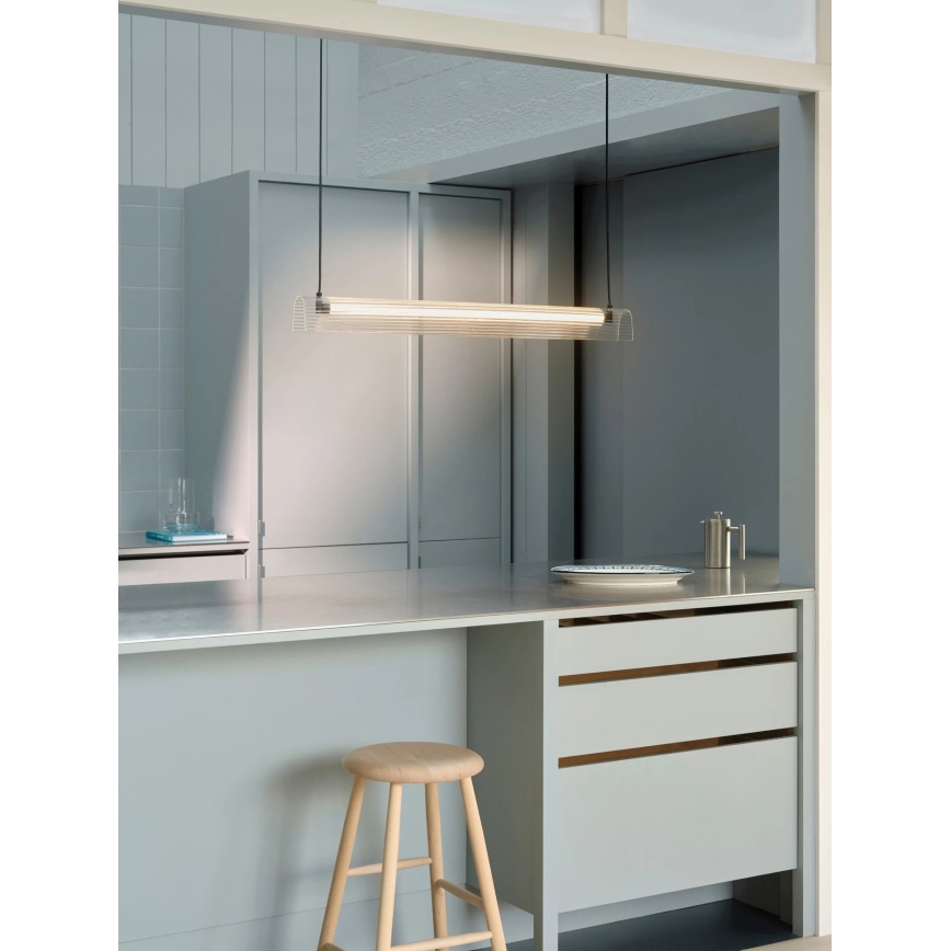Nordlux - ALIANI dimbar LED-pendel med vajer LED/20W/230V 3000K 100 cm svart/klarglas