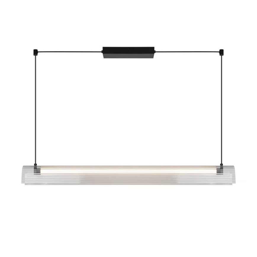 Nordlux - ALIANI dimbar LED-pendel med vajer LED/20W/230V 3000K 100 cm svart/klarglas