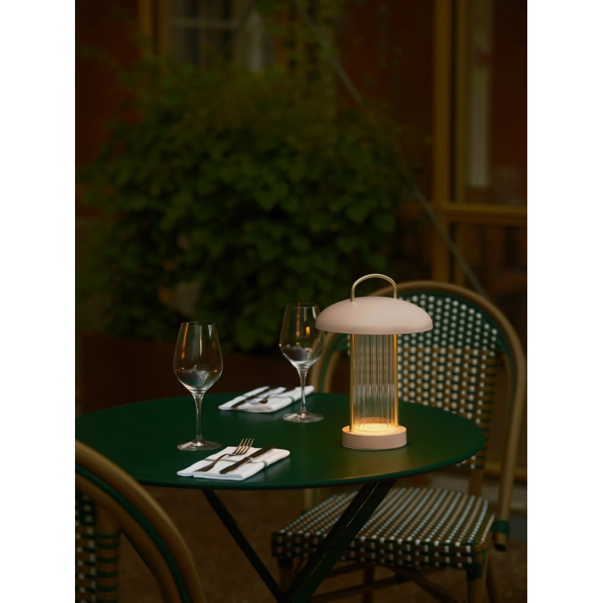 Nordlux - LED dimbar, uppladdningsbar, beröringsstyrd bordslampa MIRANO LED/3W/3,7V rosa