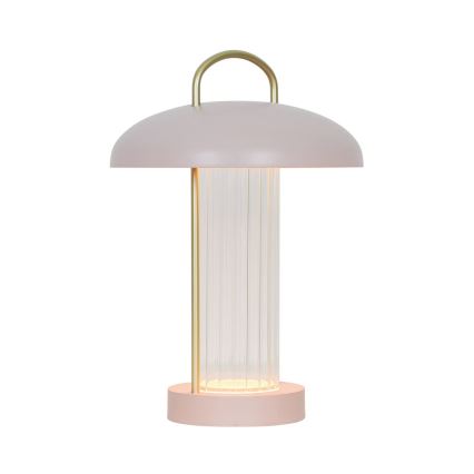 Nordlux - LED dimbar, uppladdningsbar, beröringsstyrd bordslampa MIRANO LED/3W/3,7V rosa