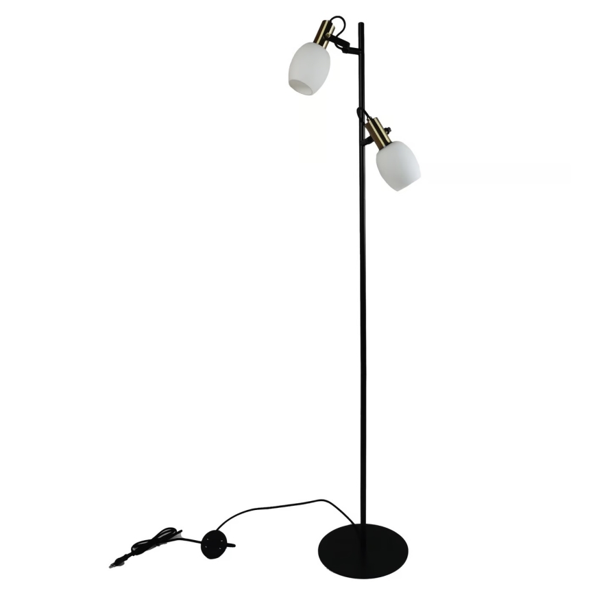 Nordlux - Golvlampa ARILD 2xE14/40W/230V svart
