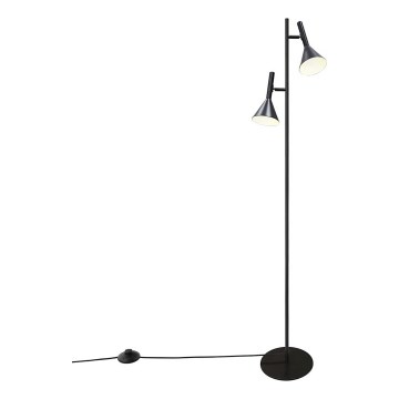 Nordlux - Golvlampa KELVIS 2xGU10/12W/230V svart