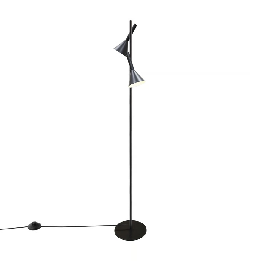 Nordlux - Golvlampa KELVIS 2xGU10/12W/230V svart