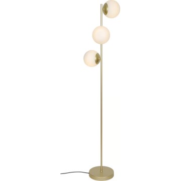 Nordlux - Golvlampa LILLY 3xE14/10W/230V mässing