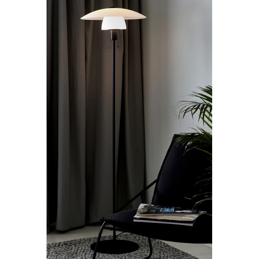 Nordlux - Golvlampa VERONA 1xE27/40W/230V svart 150 cm