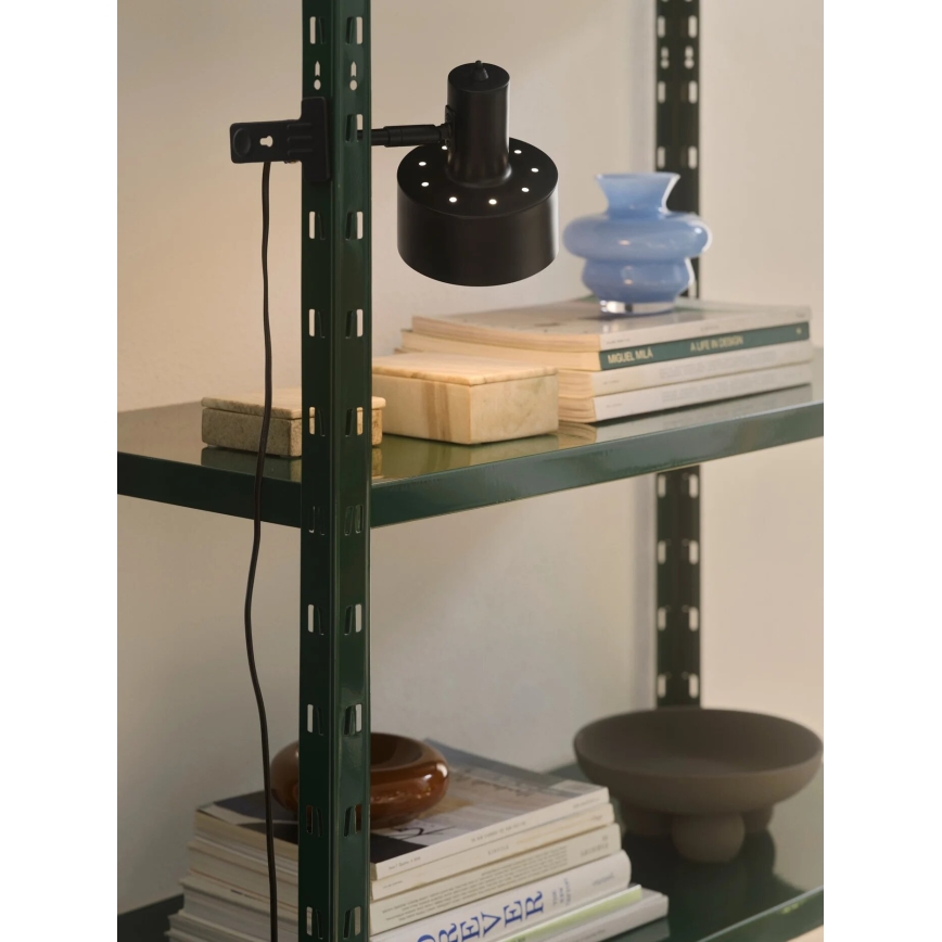 Nordlux - Lampa med klämma MATIS 1xE27/15W/230V svart