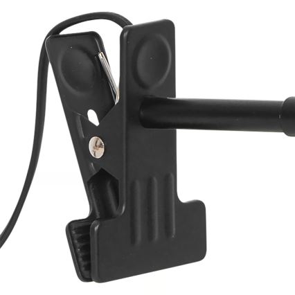 Nordlux - Lampa med klämma MATIS 1xE27/15W/230V svart