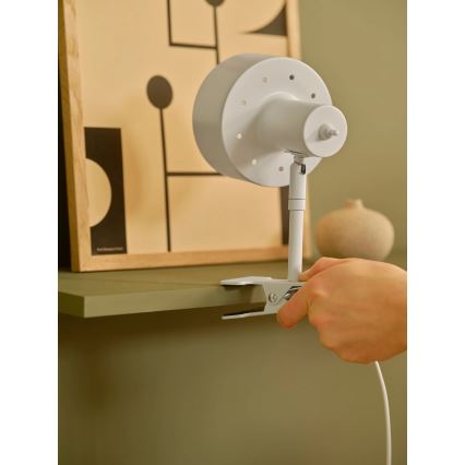 Nordlux - Lampa med klämma MATIS 1xE27/15W/230V vit