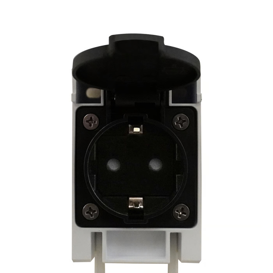 Nordlux - LED-belysning för badrumsspegel med eluttag MALAIKA LED/15W/230V IP44 68,4cm svart