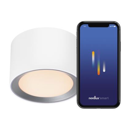 Nordlux -LED Ljusreglerad badrum spotlight LANDON SMART LED/8W/230V 2700-6500K IP44 vit