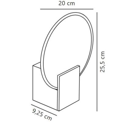 Nordlux - LED dimbar vägglampa för badrum HESTER LED/9,5W/230V IP44 vit