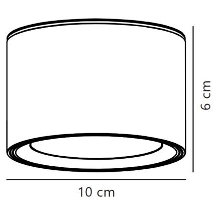 Nordlux - LED Dimbar taklampa FALLON LED/5,5W/230V 2700K diameter 10 cm vit