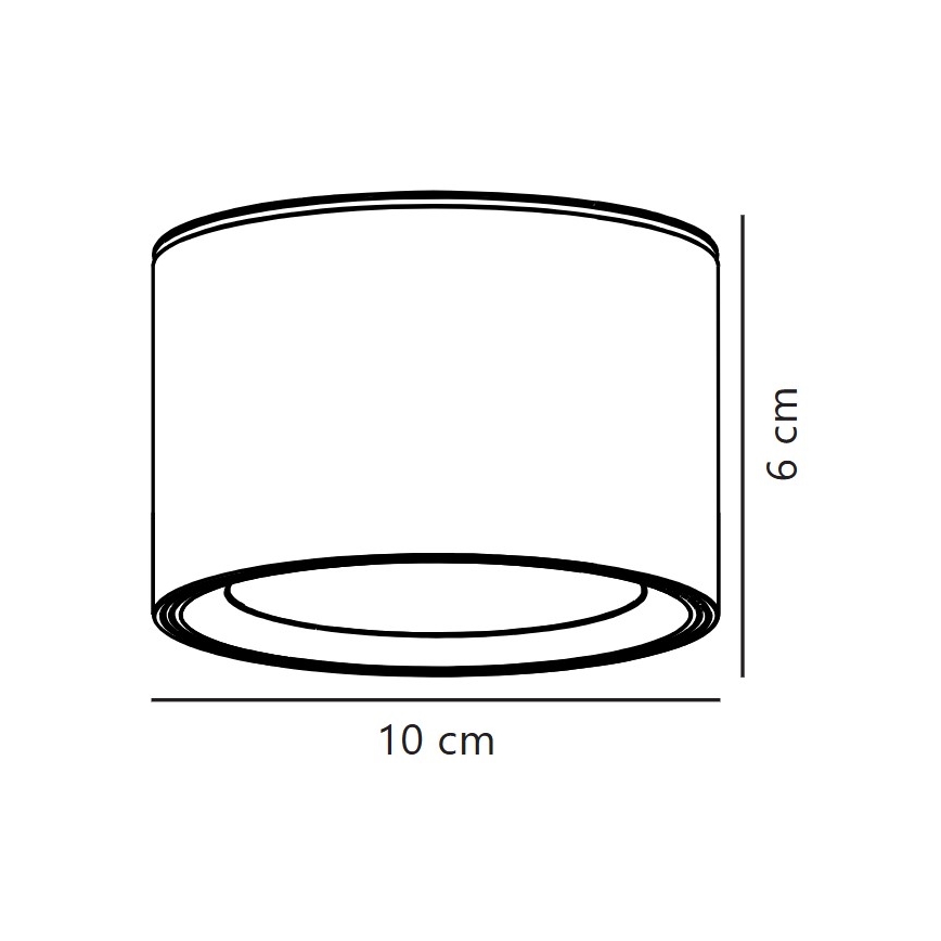 Nordlux - LED Dimbar taklampa FALLON LED/5,5W/230V 2700K diameter 10 cm vit