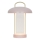 Nordlux - LED dimbar, uppladdningsbar, beröringsstyrd bordslampa MIRANO LED/3W/3,7V rosa