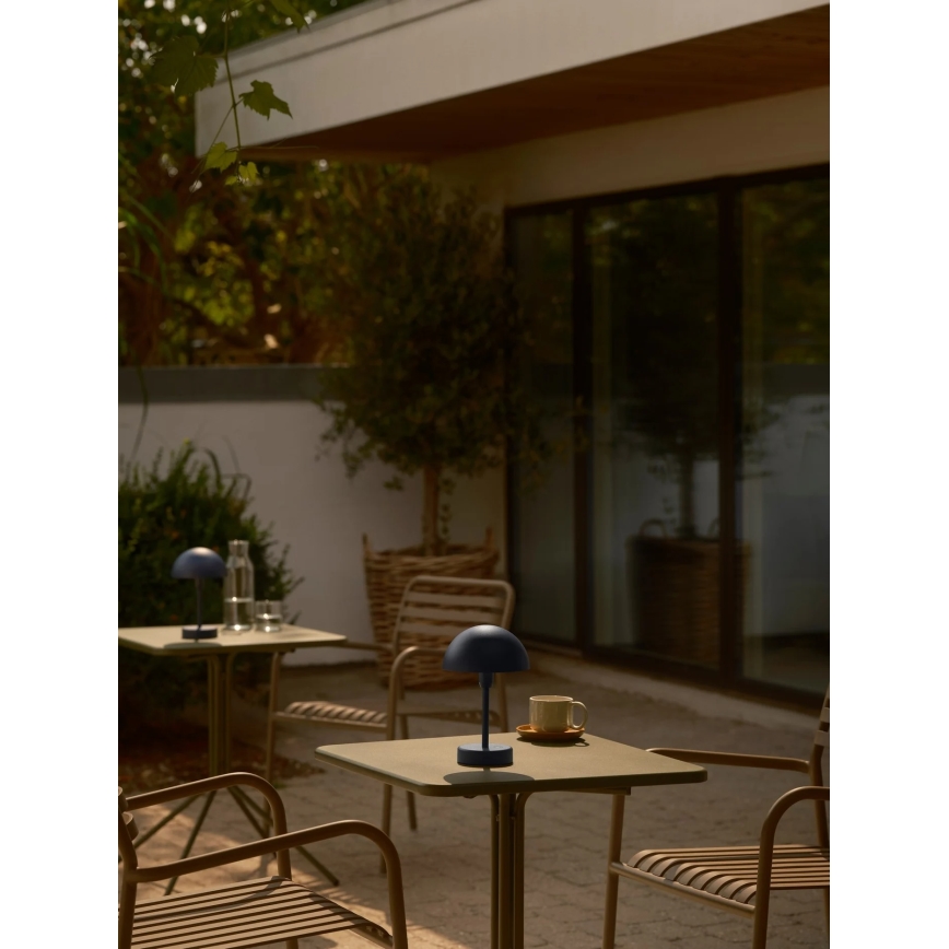 Nordlux - LED dimmbar uppladdningsbar beröringsstyrd utomhusbordslampa ELLEN LED/2,8W/3,7V IP44 blå