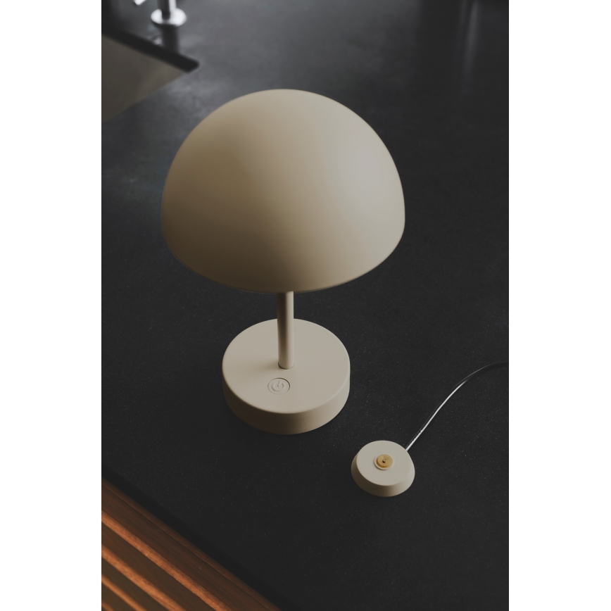 Nordlux - LED dimbar, uppladdningsbar utomhusbordslampa ELLEN LED/2,8W/3,7V 2200 mAh IP44 beige