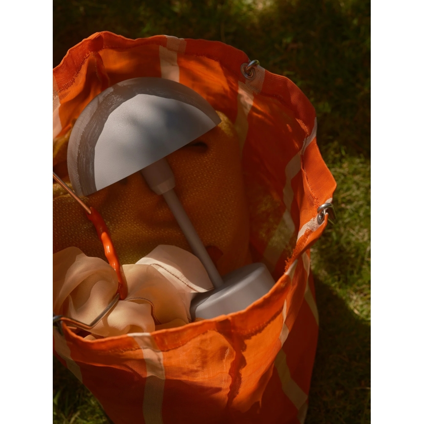 Nordlux - LED dimbar uppladdningsbar utomhusbordslampa ELLEN LED/2,8W/3,7V 2200 mAh IP44 grå