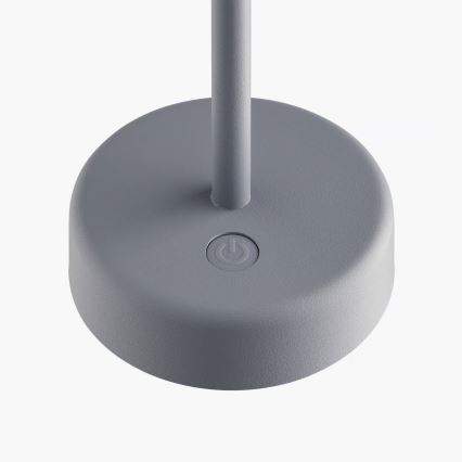 Nordlux - LED dimbar uppladdningsbar utomhusbordslampa ELLEN LED/2,8W/3,7V 2200 mAh IP44 grå