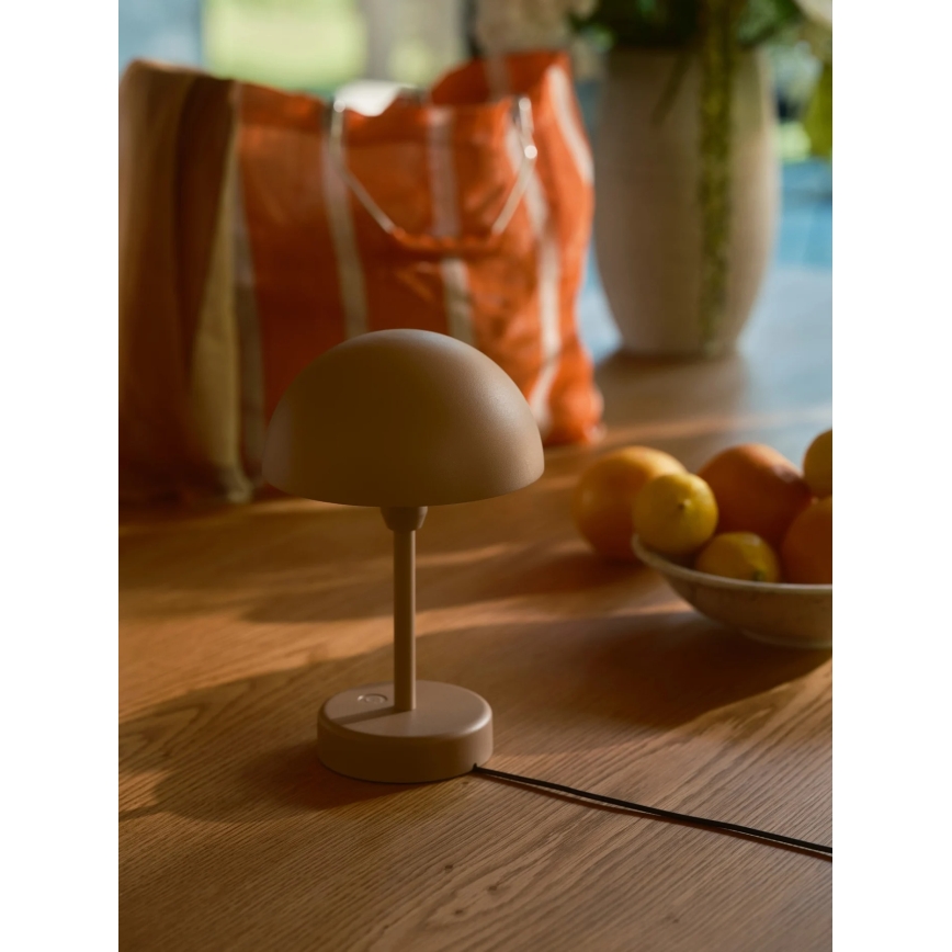 Nordlux - LED-dimmbar uppladdningsbar utomhusbordslampa ELLEN LED/2,8W/3,7V 2200 mAh IP44 brun