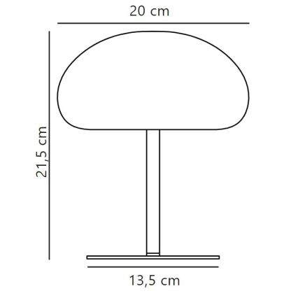 Nordlux - LED Dimbart utomhusbordslampa SPONGE LED/4,8W/3,7V IP65 4400 mAh