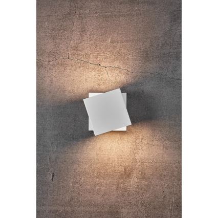 Nordlux - Dimbar LED utomhusvägglampa TURN LED/13,8W/230V IP54 vit