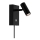 Nordlux - LED Dimbar väggspot OMARI LED/3,2W/230V svart