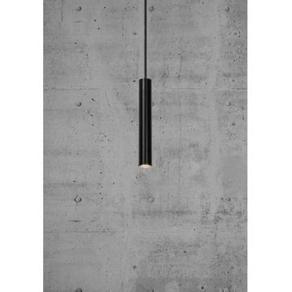 Nordlux - LED ljusreglerad ljuskrona på textilsladd OMARI LED/4,4W/230V svart