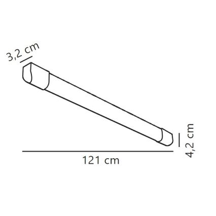Nordlux - LED Lysrörsbelysning ARLINGTON LED/18W/230V 121 cm