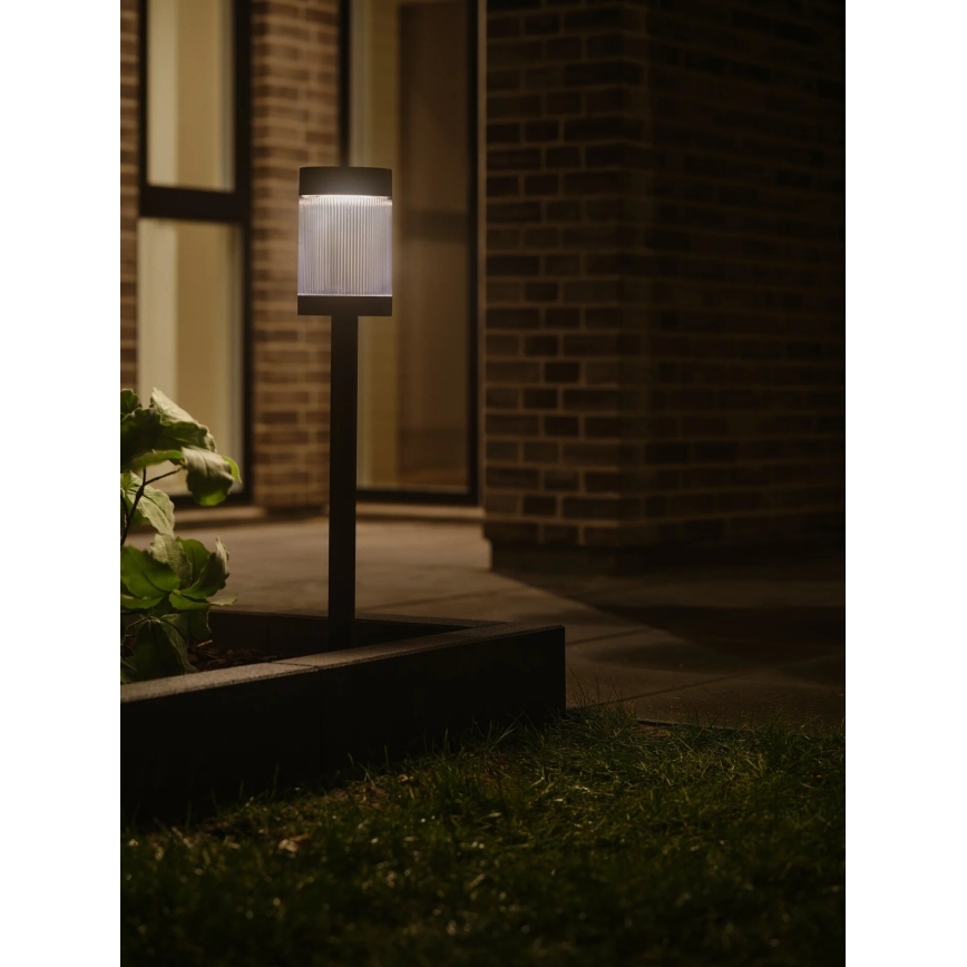 Nordlux - LED-solcellslampa COUPAR LED/3,2W/5V 3000K IP44 svart 1800 mAh