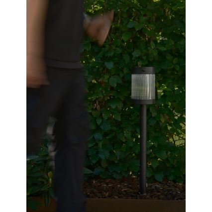 Nordlux - LED-solcellslampa COUPAR LED/3,2W/5V 3000K IP44 svart 1800 mAh