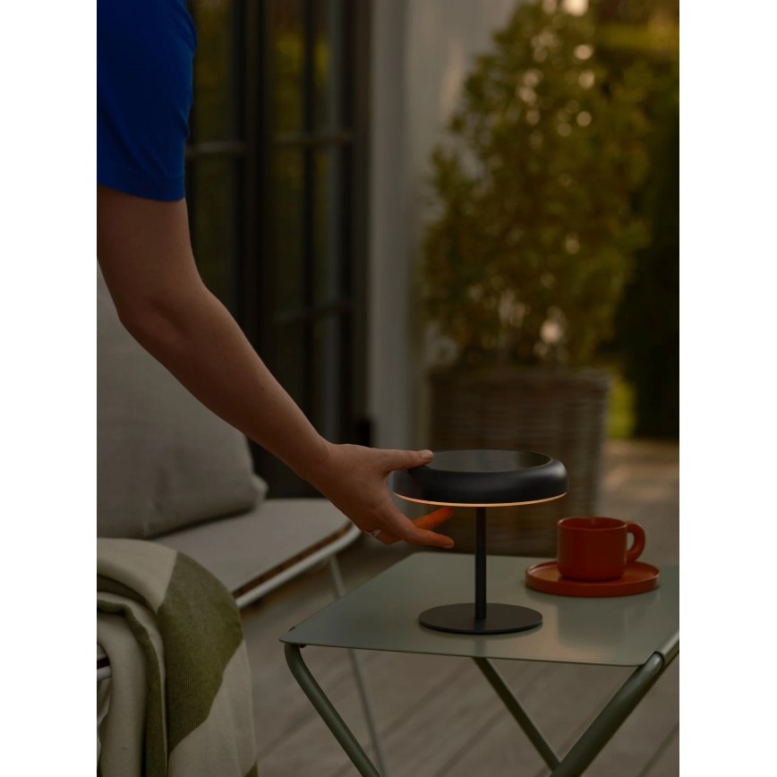 Nordlux - LED-solarlampa ELMER LED/2W/3,7V IP44 svart