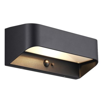 Nordlux - LED solarlampa med sensor MARCELLIO LED/5W/5V IP54 2200 mAh svart