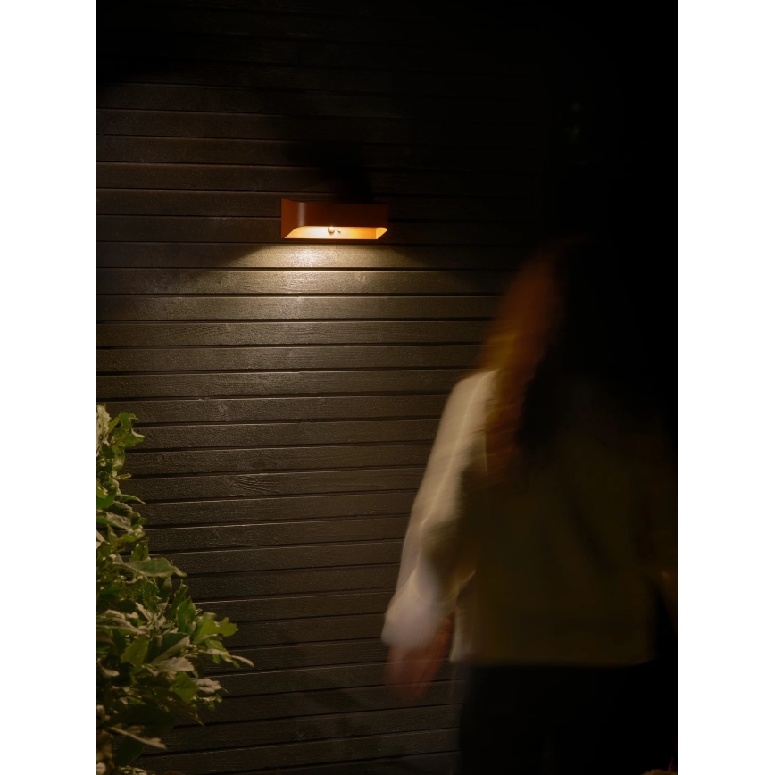 Nordlux - LED-solarlampa med sensor MARCELLIO LED/5W/5V IP54 2200 mAh brun