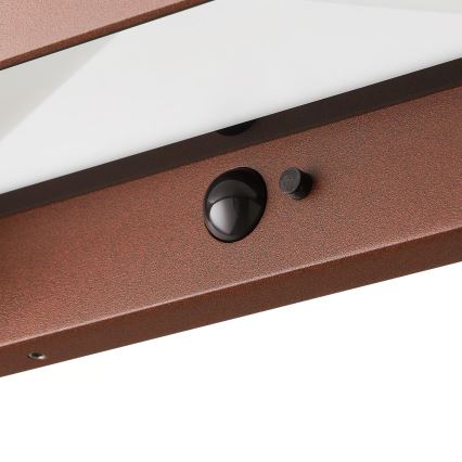 Nordlux - LED-solarlampa med sensor MARCELLIO LED/5W/5V IP54 2200 mAh brun