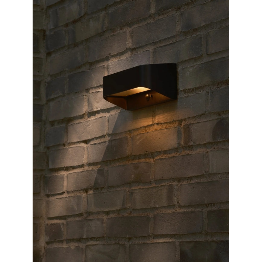 Nordlux - LED solarlampa med sensor MARCELLIO LED/5W/5V IP54 2200 mAh svart