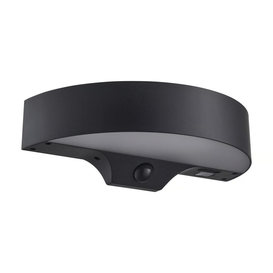 Nordlux - LED solcellsvägglampa med sensor MONAY LED/5W/5V 3000K IP44 2000 mAh svart